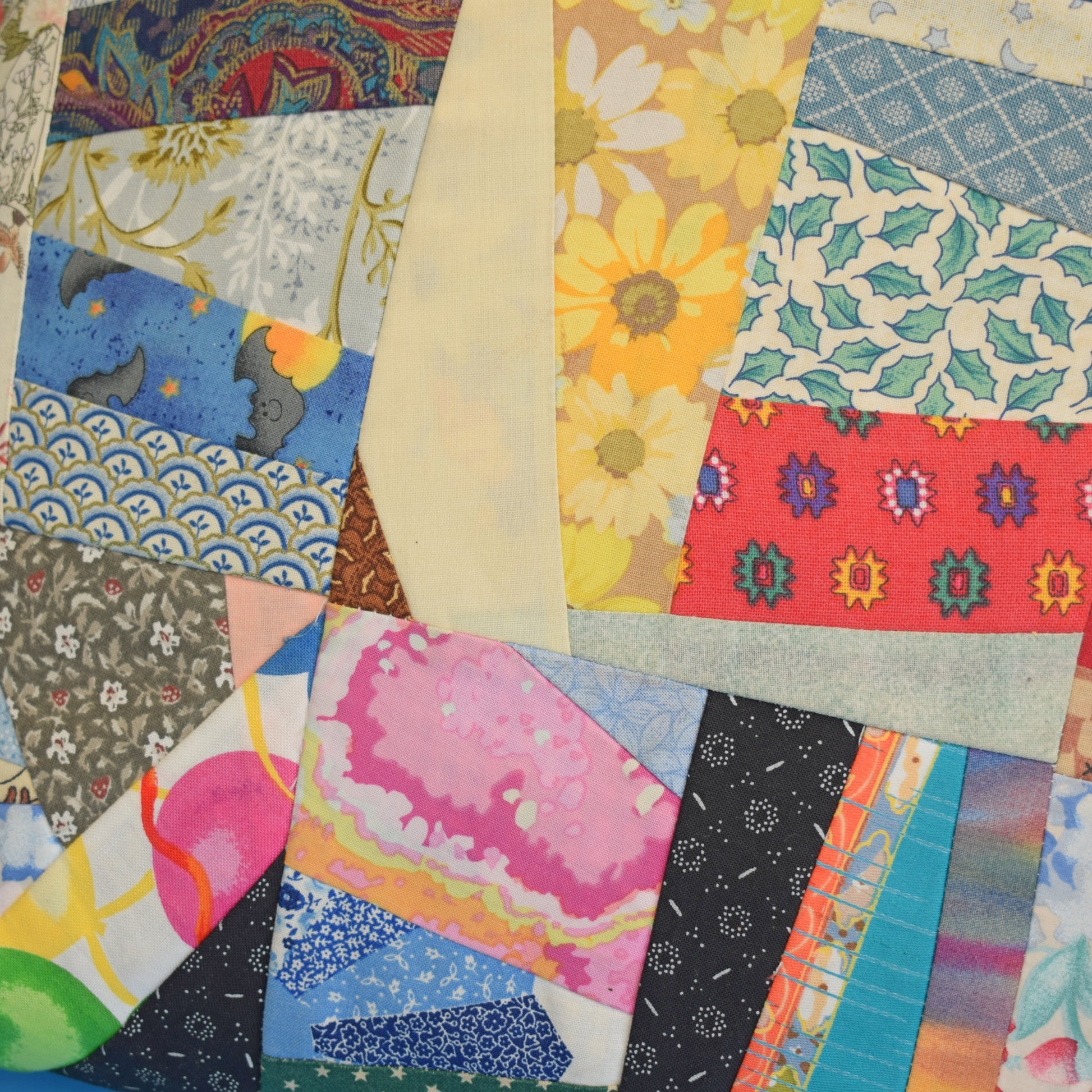 Vintage 1980s Fabric Patchwork Cushions by Vintage