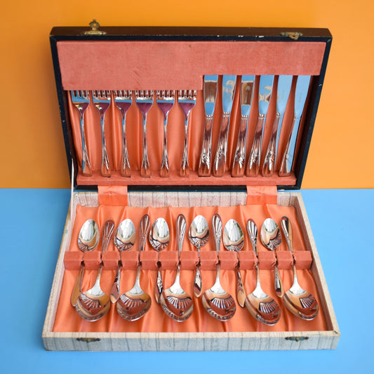 Vintage 1960s Cutlery Set - Lovely Quality- Boxed by Pineapple Retro