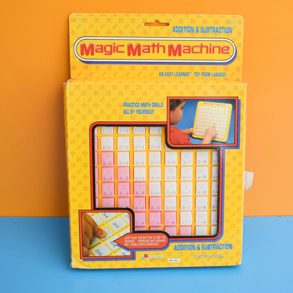Vintage 1980s Magic Math Machine & Book – Pineapple Retro