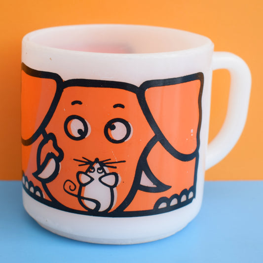Vintage 1960s Mug - Federal Glass USA - Pyrex - Elephant by Vintage