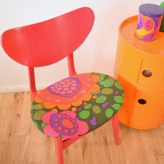 Vintage 1960s G Plan Butterfly Chair - Boras Fabric & Raspberry Pink by Vintage