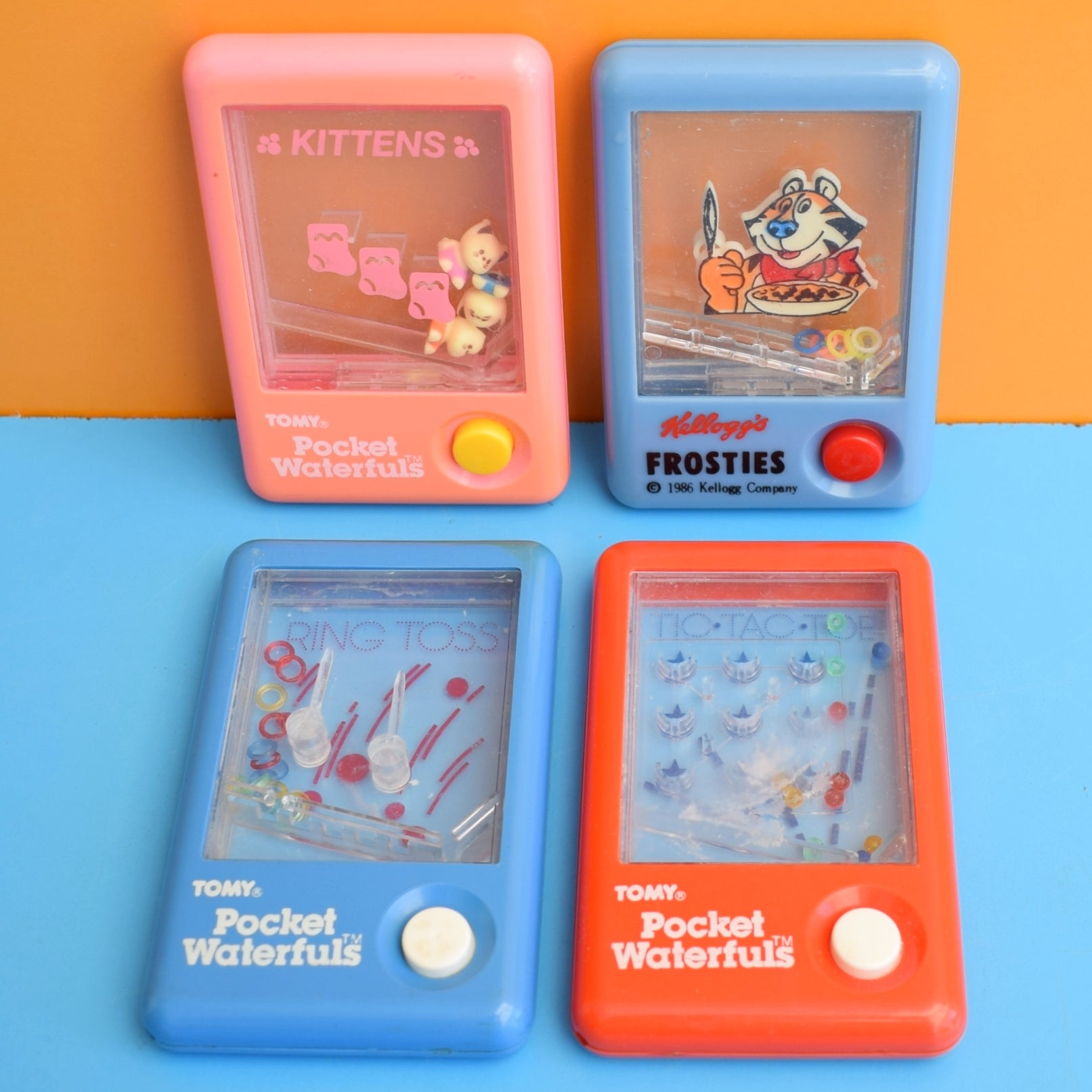 Tomy Water Game With Rings Vintage 1990s Tomy Pocket Water Games