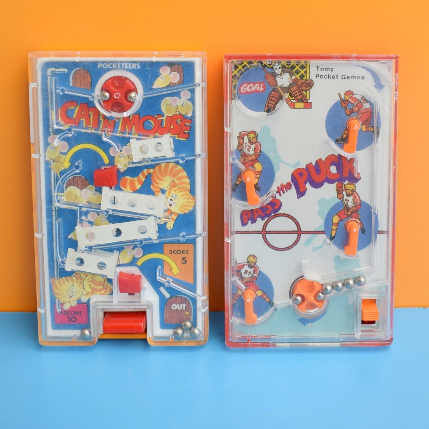 Vintage 1980s Tomy Pocketeers Games
