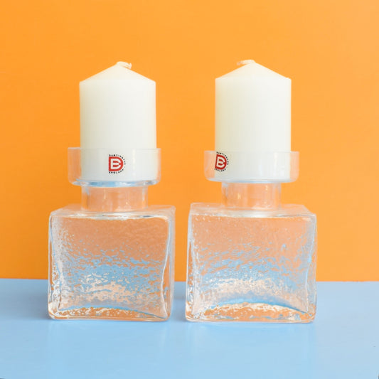 Vintage Dartington Boxed Candle Holders- Thrower by Pineapple Retro