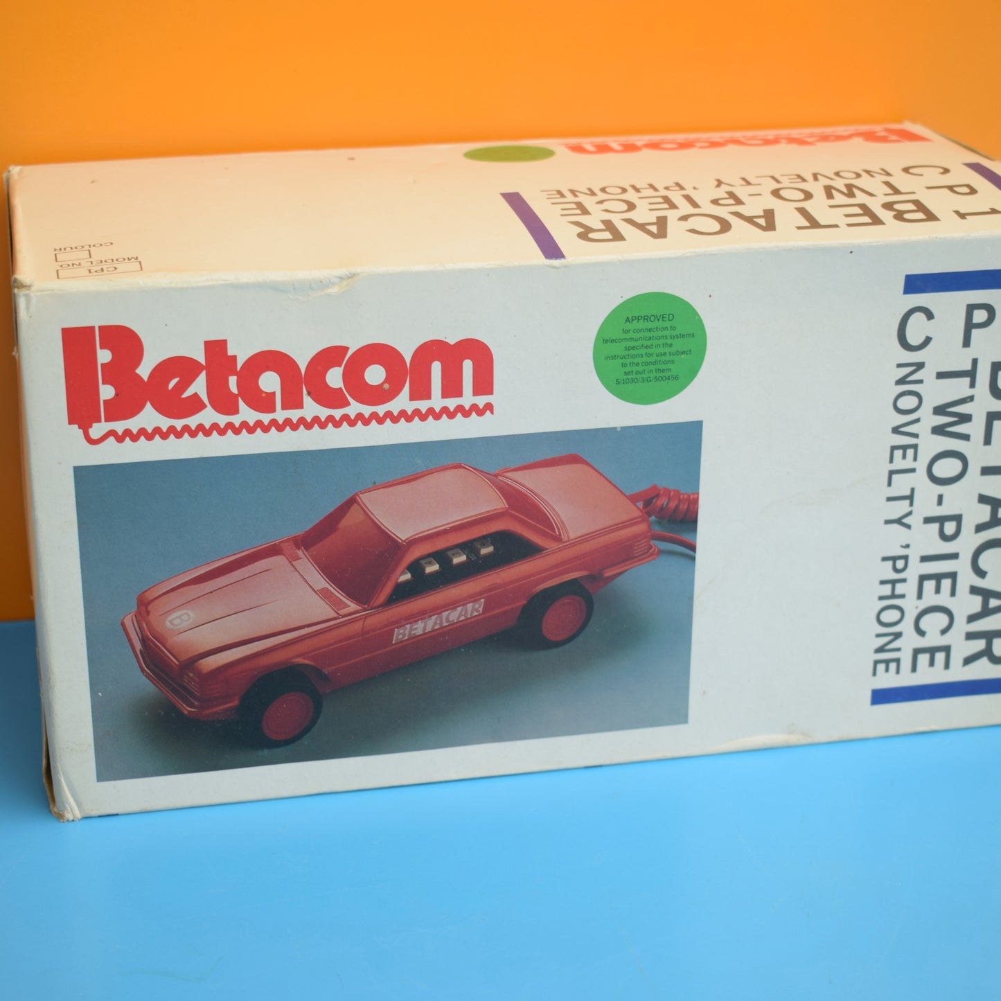 Vintage 1980s Car Shaped Home Phone - Boxed .