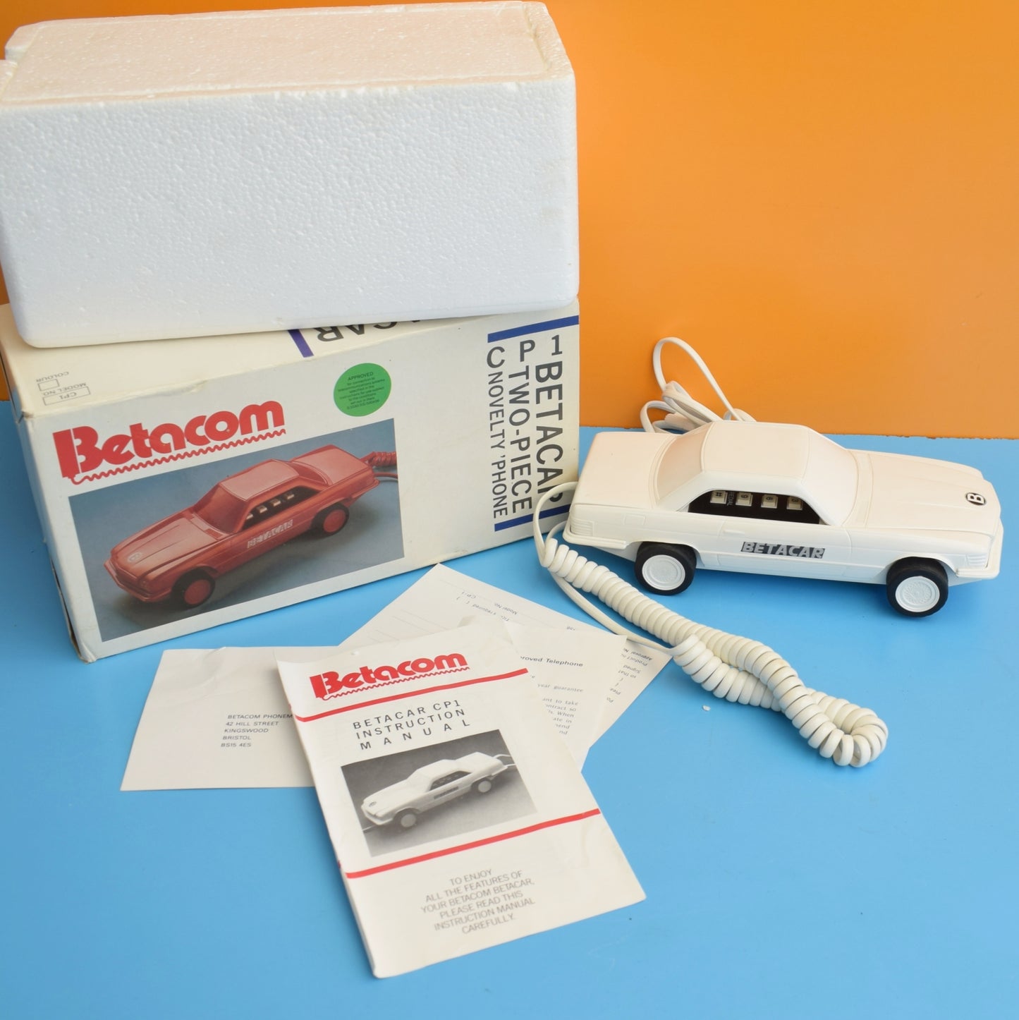 Vintage 1980s Car Shaped Home Phone - Boxed .