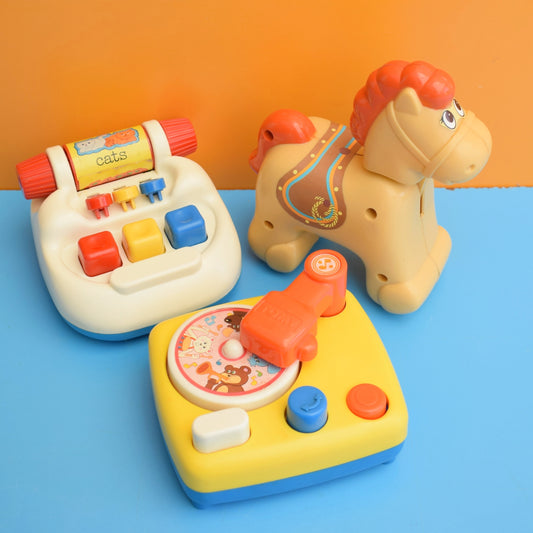 Vintage 1980s Babies Toy Record Player Tomy by Vintage
