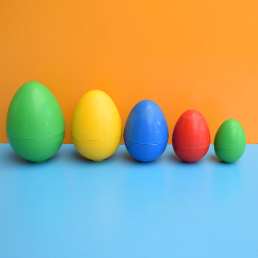 Vintage 1980s Playskool Nesting Eggs by Pineapple Retro