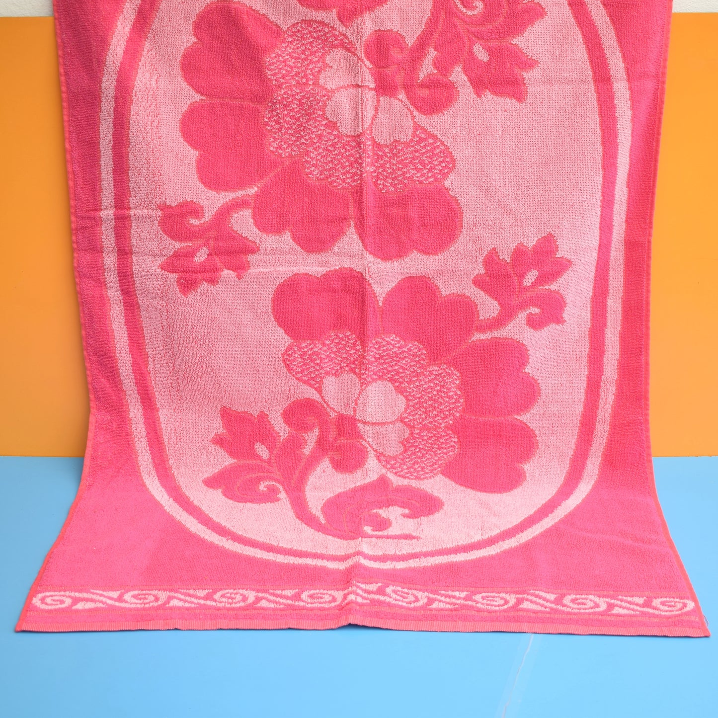 Vintage 1960s Bath Towels - Pink