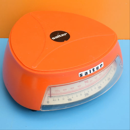Vintage 1970s Salter Kitchen Scales - Orange by Vintage