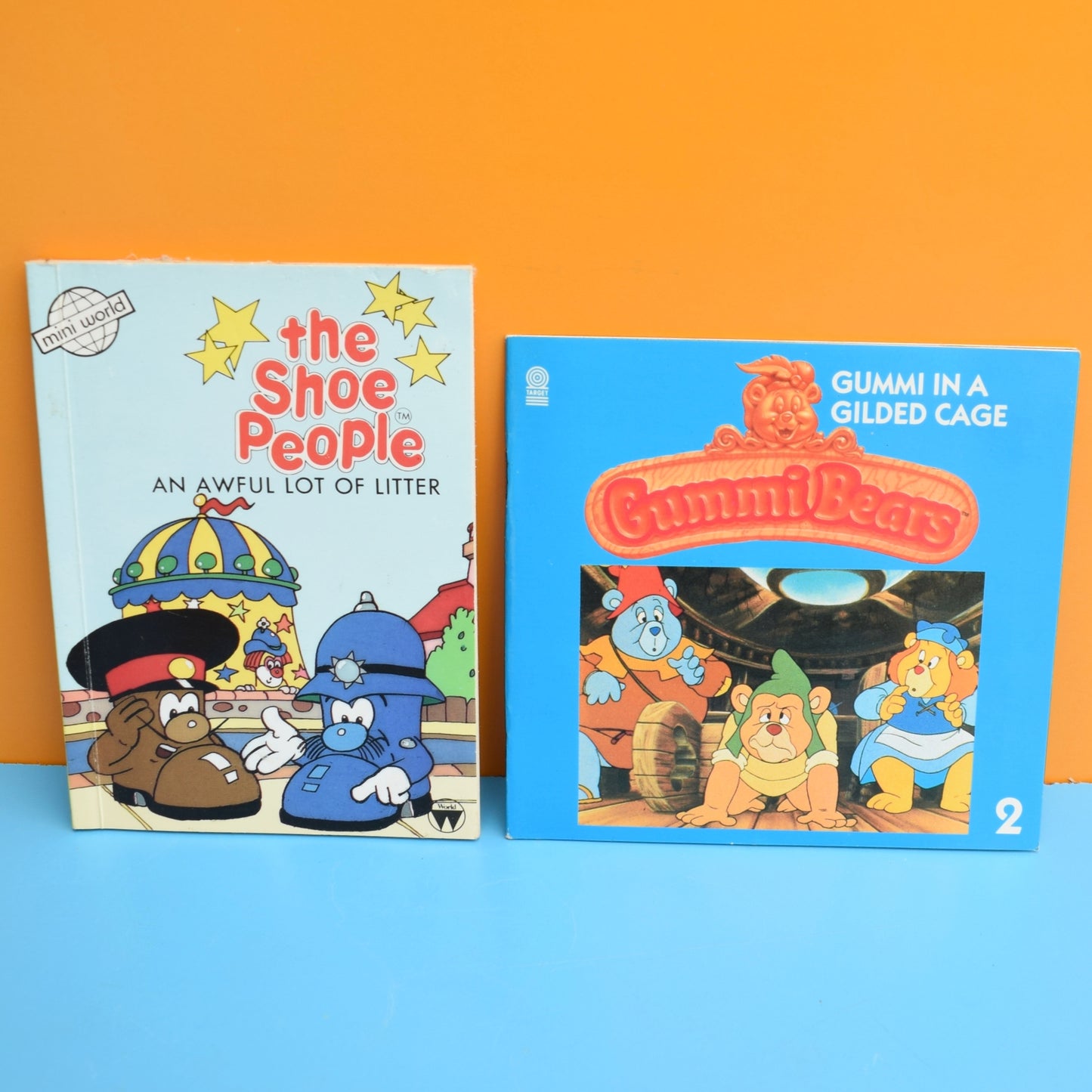 Vintage 1980s Books - Gummi Bears/ Shoe People by Pineapple Retro