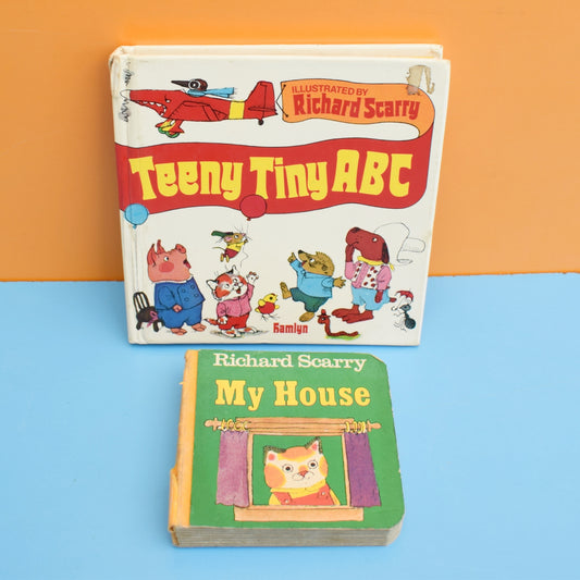 Vintage 1970s Richard Scarry Books x2 by Pineapple Retro