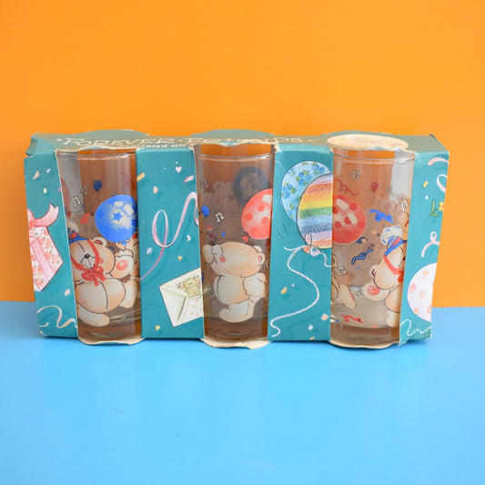 Vintage 1990s Drinking Glasses - Forever Friends - Unused by Pineapple Retro