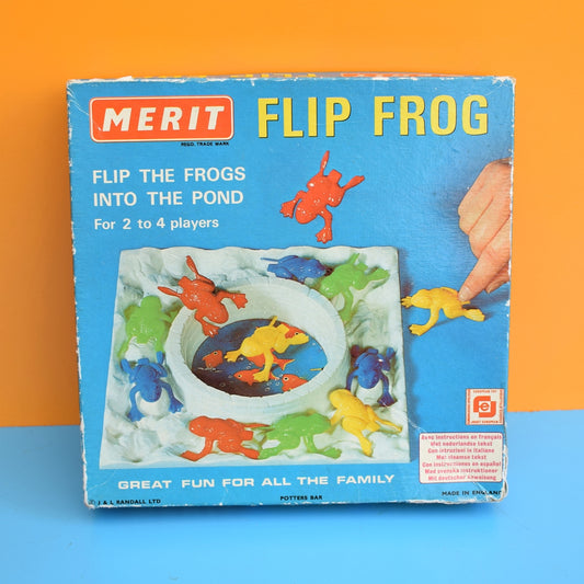 Vintage 1970s Flip Frog Game - Leap Frog