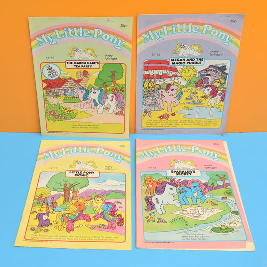 Vintage 1980s My Little Pony Magazines x4 by Pineapple Retro