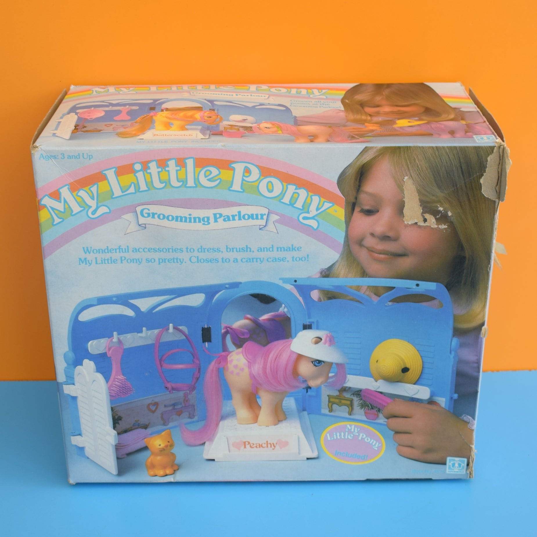 Vintage 1980s My Little Pony Grooming Parlour Box by Pineapple Retro