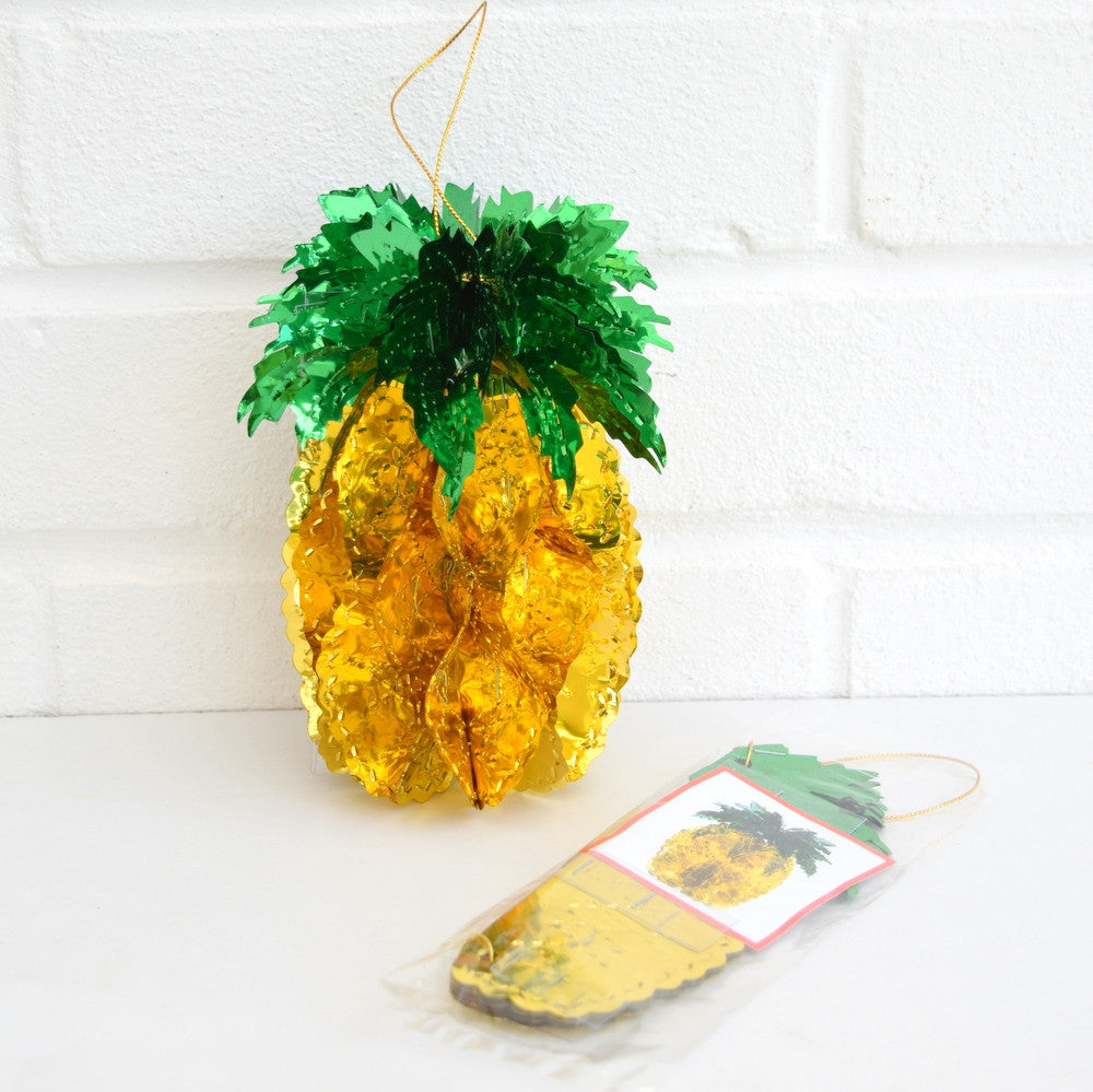 Retro Kitsch Pineapple Decorations- Large , Medium Or Small