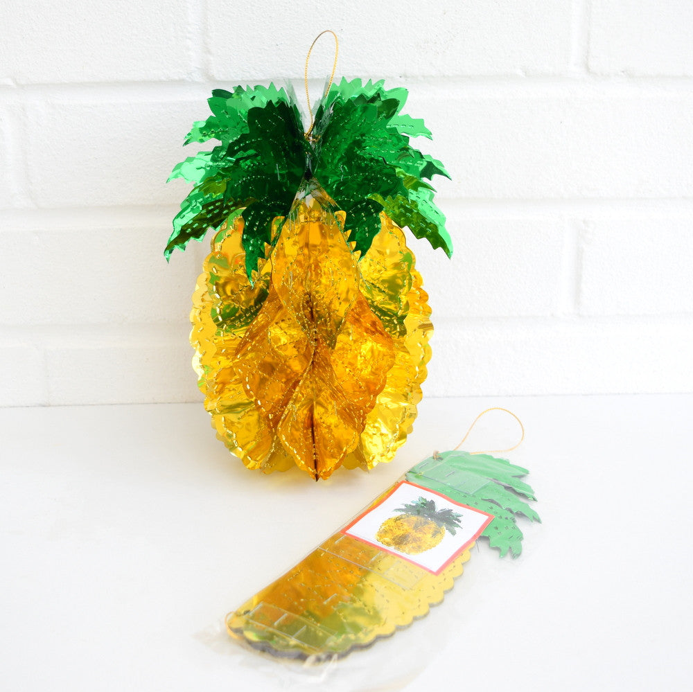 Retro Kitsch Pineapple Decorations- Large , Medium Or Small