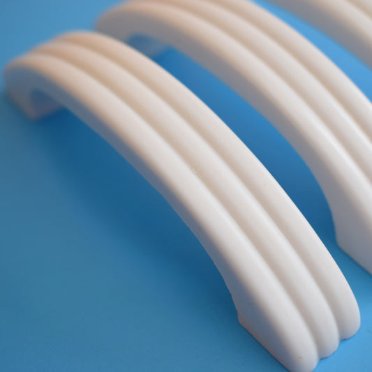Vintage 1960s Plastic Handles Black, White Or Blue by Vintage