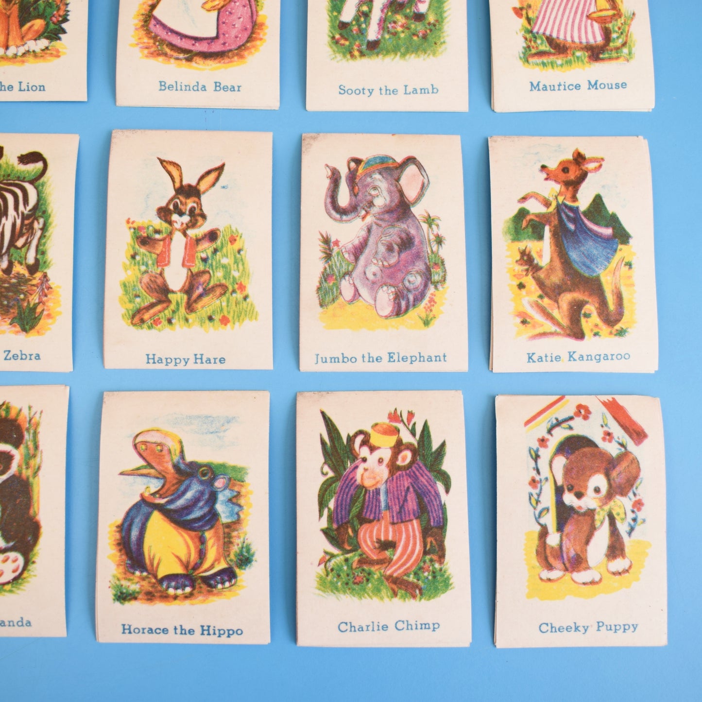 Vintage 1960s Animal Snap Card Game - Fantastic Images