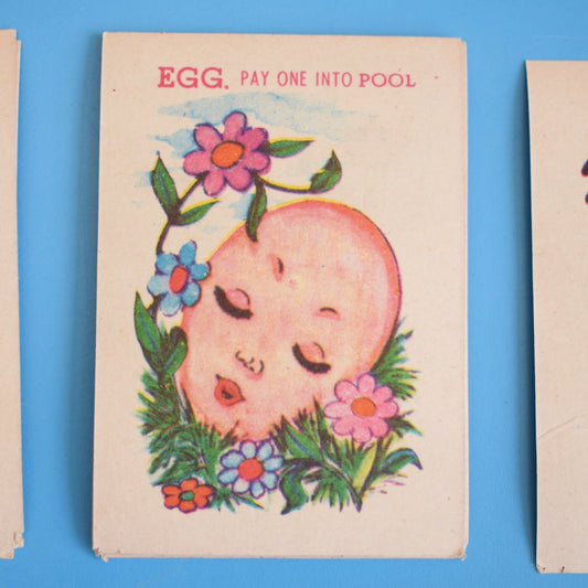 Vintage 1960s Golden Egg Card Game - Fantastic Images by Vintage