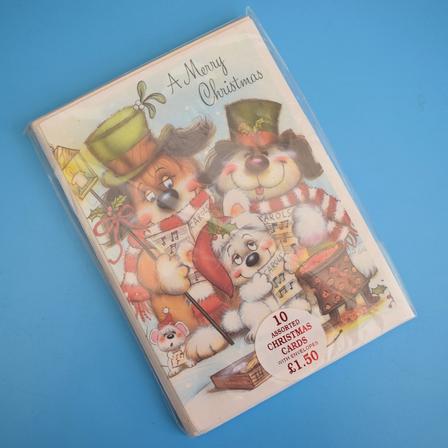Vintage 1970s Unused Kitsch Christmas Cards