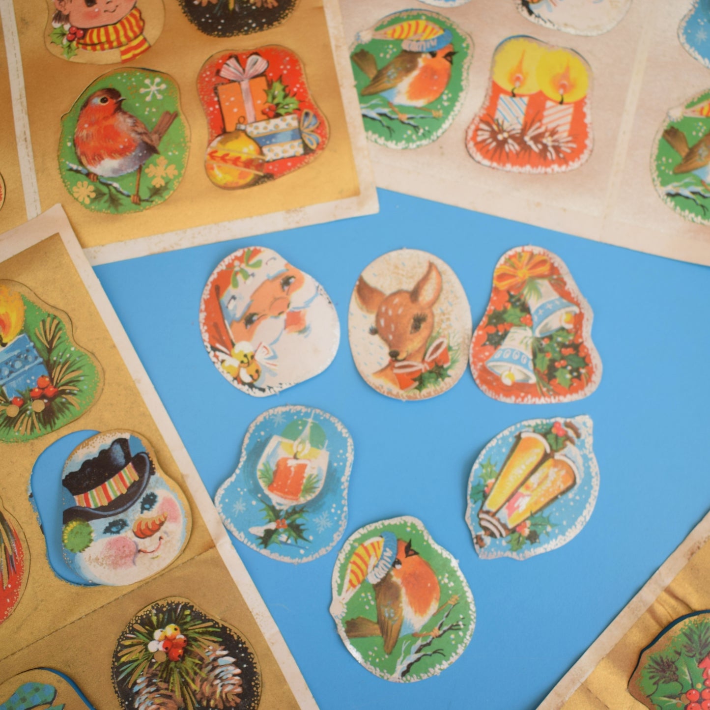 Vintage 1970s/60s Christmas Parcel Stickers /Tags