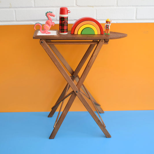Vintage 1960s Folding Wooden Childs Ironing Board - Quirky Shelf