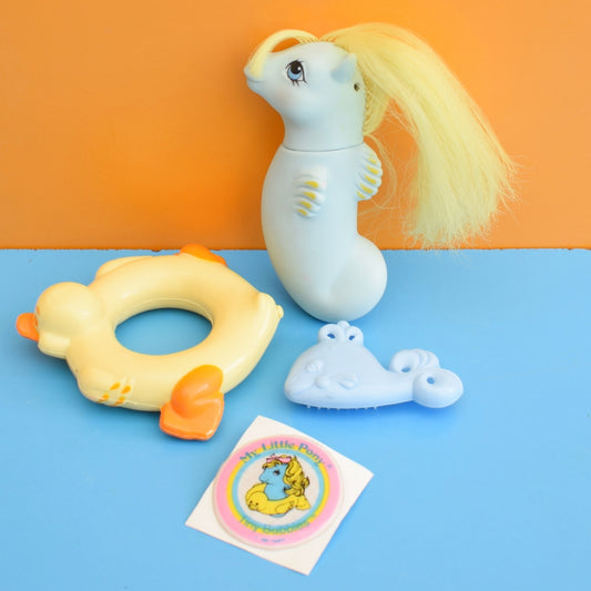 Vintage 1980s My Little Sea Pony - Tiny Bubbles by Pineapple Retro