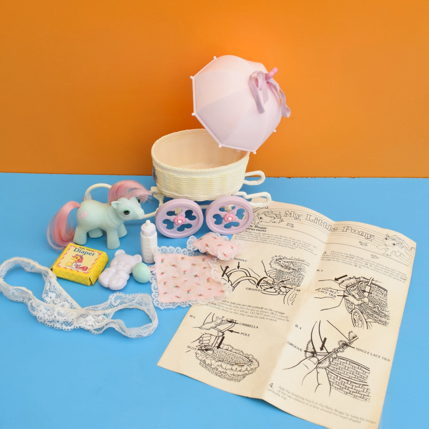 Vintage 1980s My Little Pony - Carriage/ Pony by Pineapple Retro
