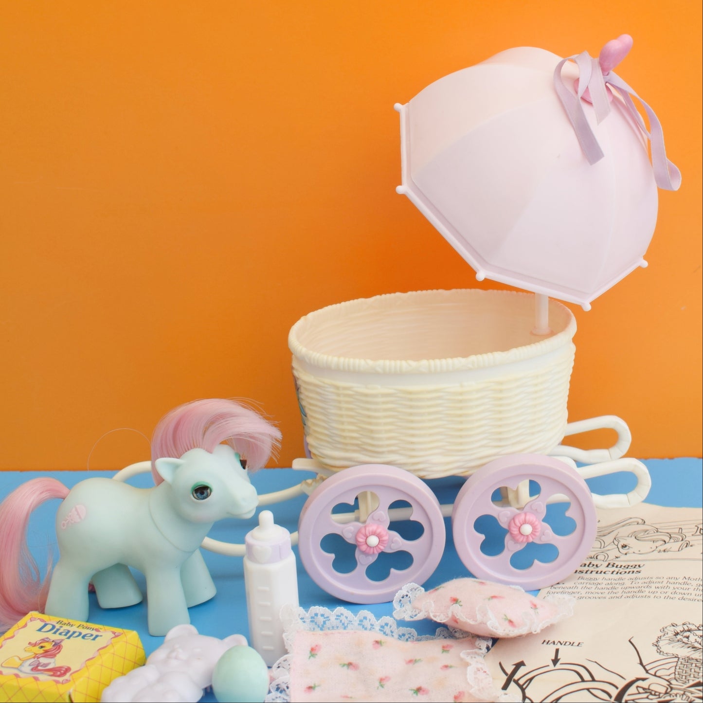 Vintage 1980s My Little Pony - Carriage/ Pony by Pineapple Retro