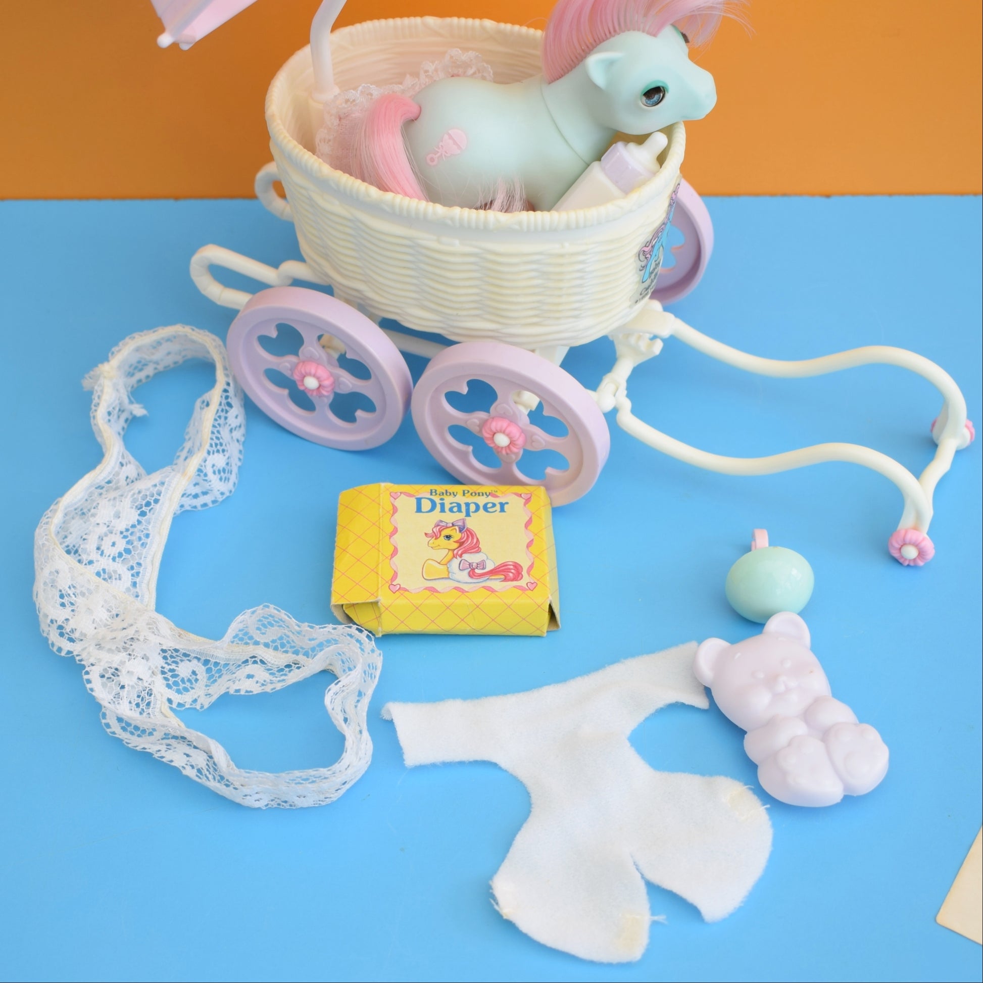 Vintage 1980s My Little Pony - Carriage/ Pony by Pineapple Retro