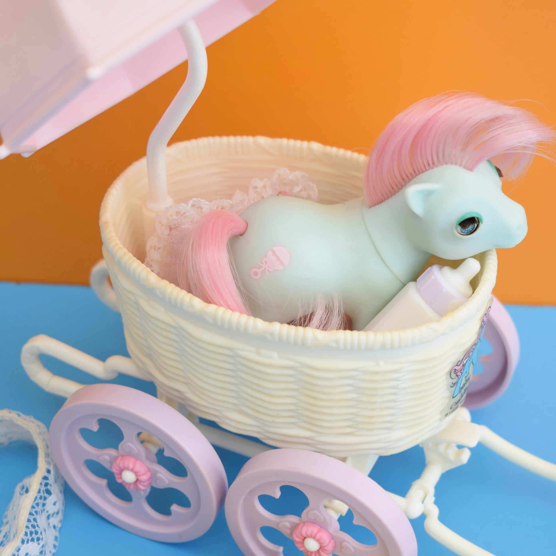 Vintage 1980s My Little Pony - Carriage/ Pony by Pineapple Retro