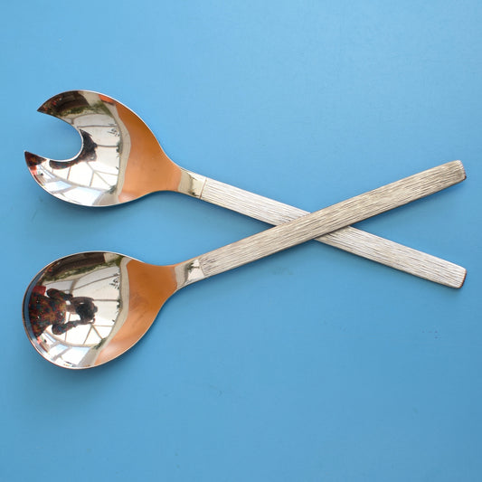 Vintage 1960s Viners Sable Salad Servers - Gerald Benney by Vintage