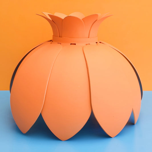 Vintage 1960s Light Shade - Flower Head - Orange by Pineapple Retro