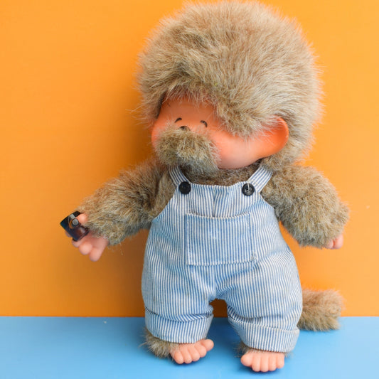 Vintage 1970s Monchichi Grandpa Monkey by Pineapple Retro
