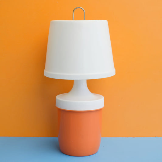Vintage 1970s Camping Lamp- Orange by Pineapple Retro