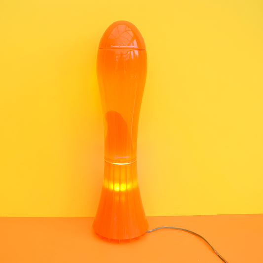 Retro Discontinued Mathmos Fluidium Lava Lamp 2000 - Orange