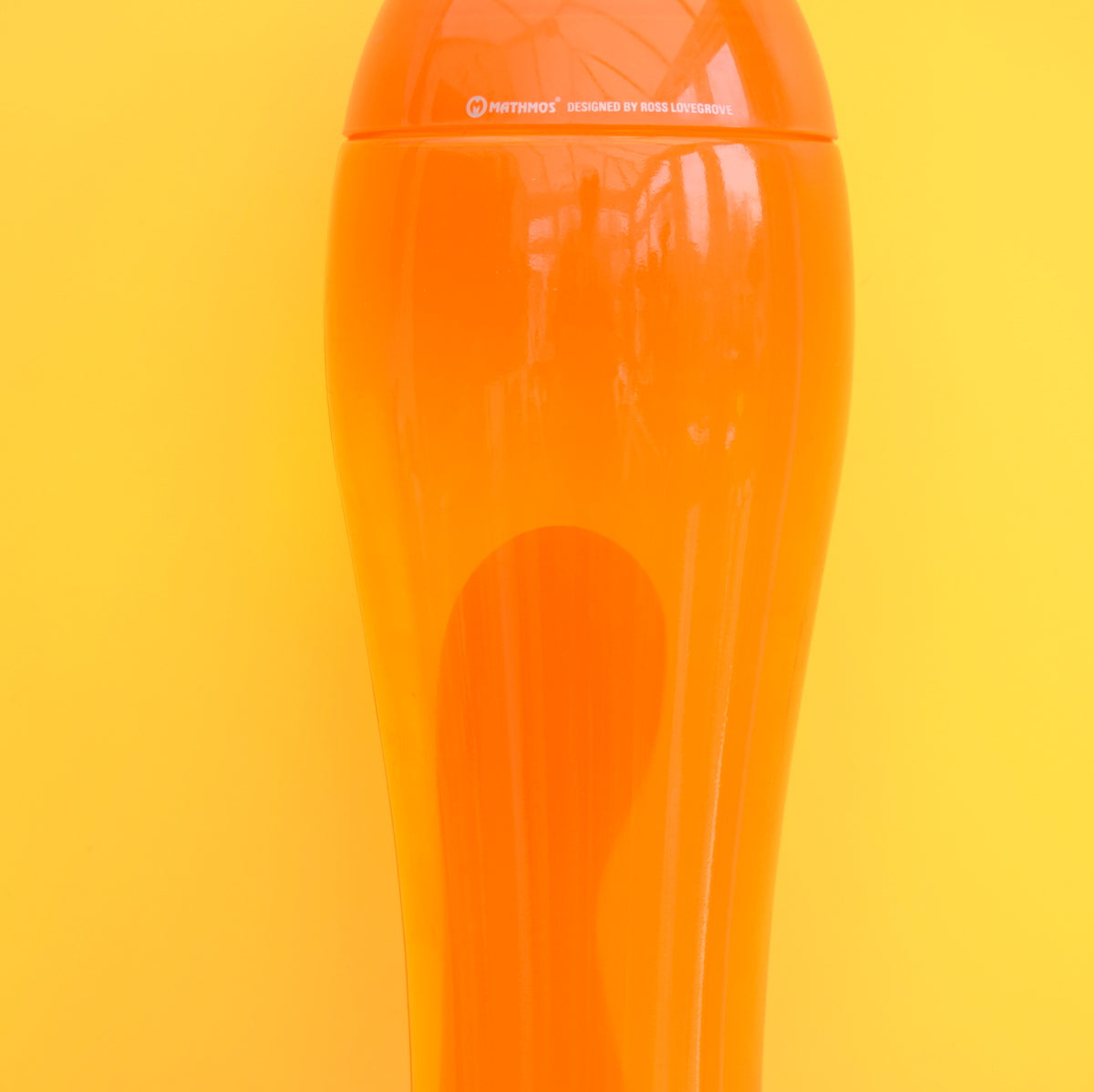 Retro Discontinued Mathmos Fluidium Lava Lamp 2000 - Orange
