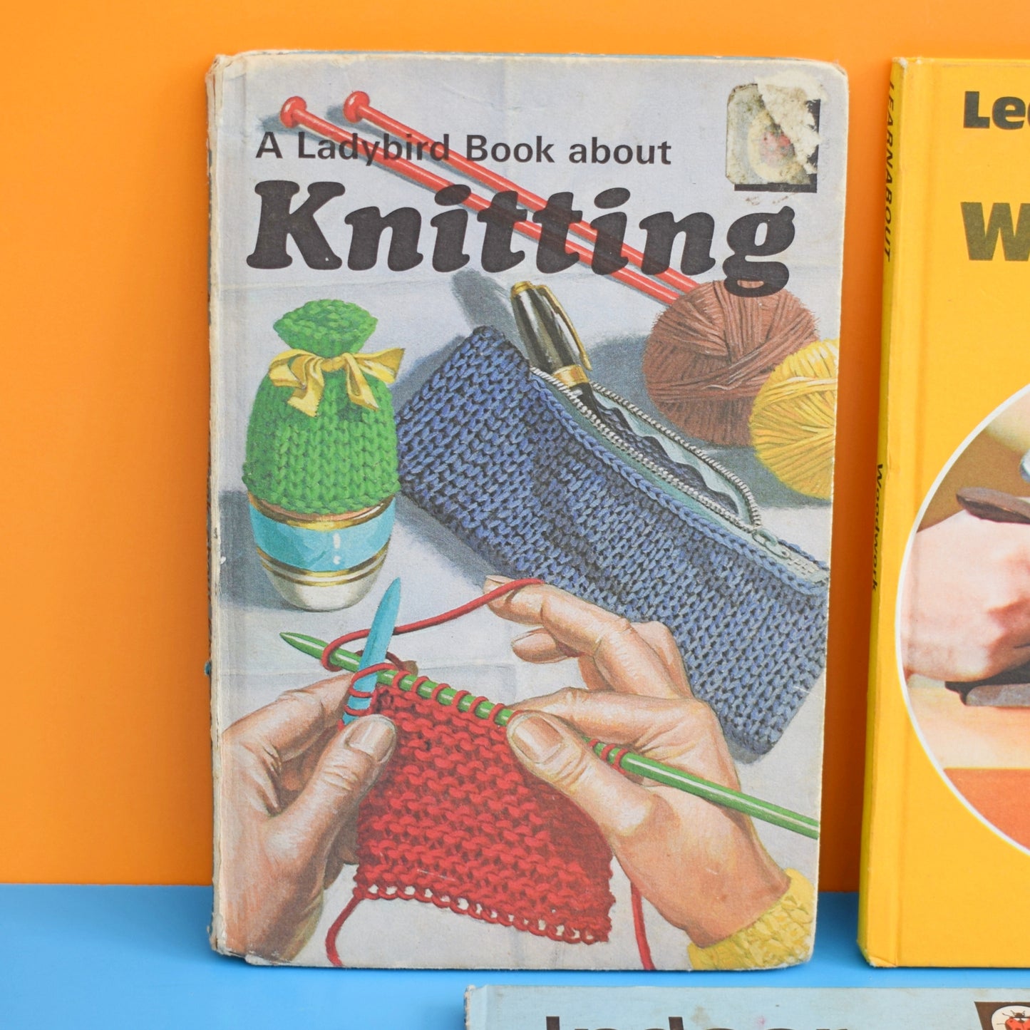 Vintage Ladybird Books - Indoor Gardening , Knitting, Woodwork