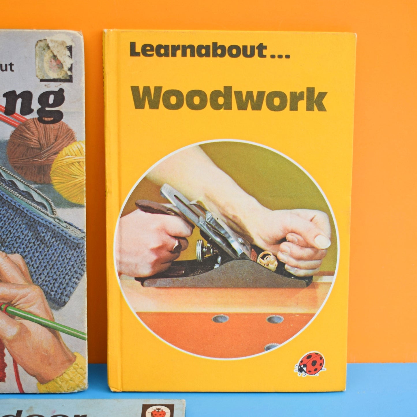 Vintage Ladybird Books - Indoor Gardening , Knitting, Woodwork