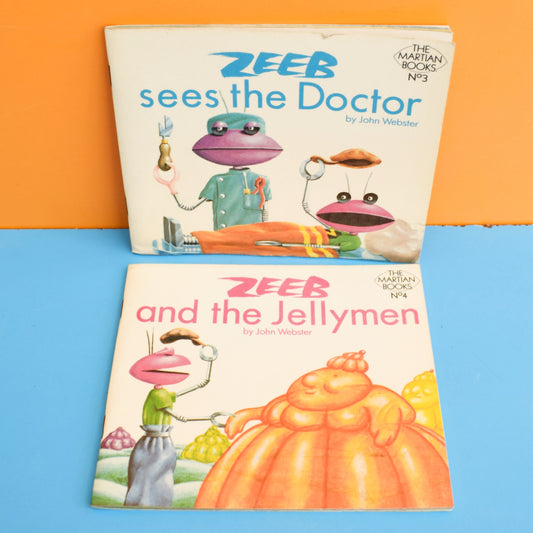 Vintage 1970s Zeeb The Martian Books by Vintage