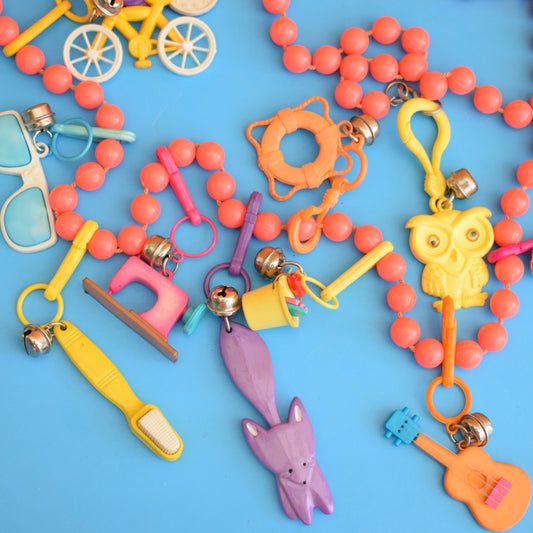 Vintage 1980s American Charm Keyrings - 22 by Pineapple Retro