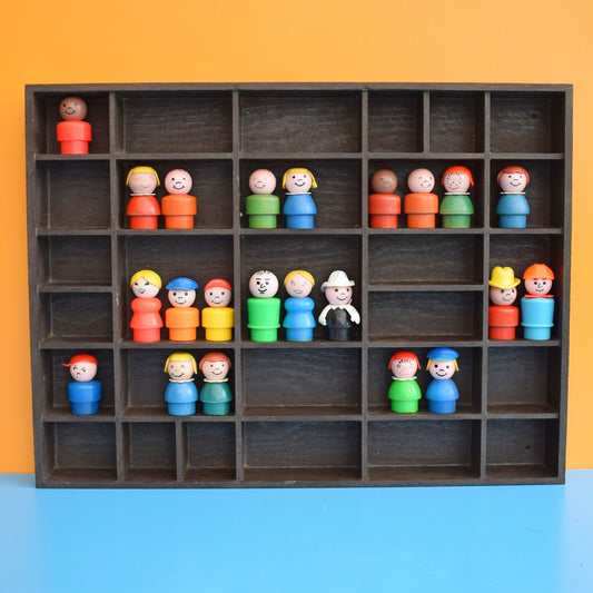 Vintage 1970s Plastic Wood Display Unit -German . by Pineapple Retro
