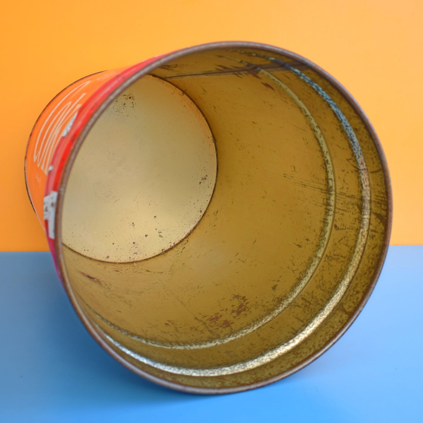 Vintage 1980s Large Metal Bin - Coke