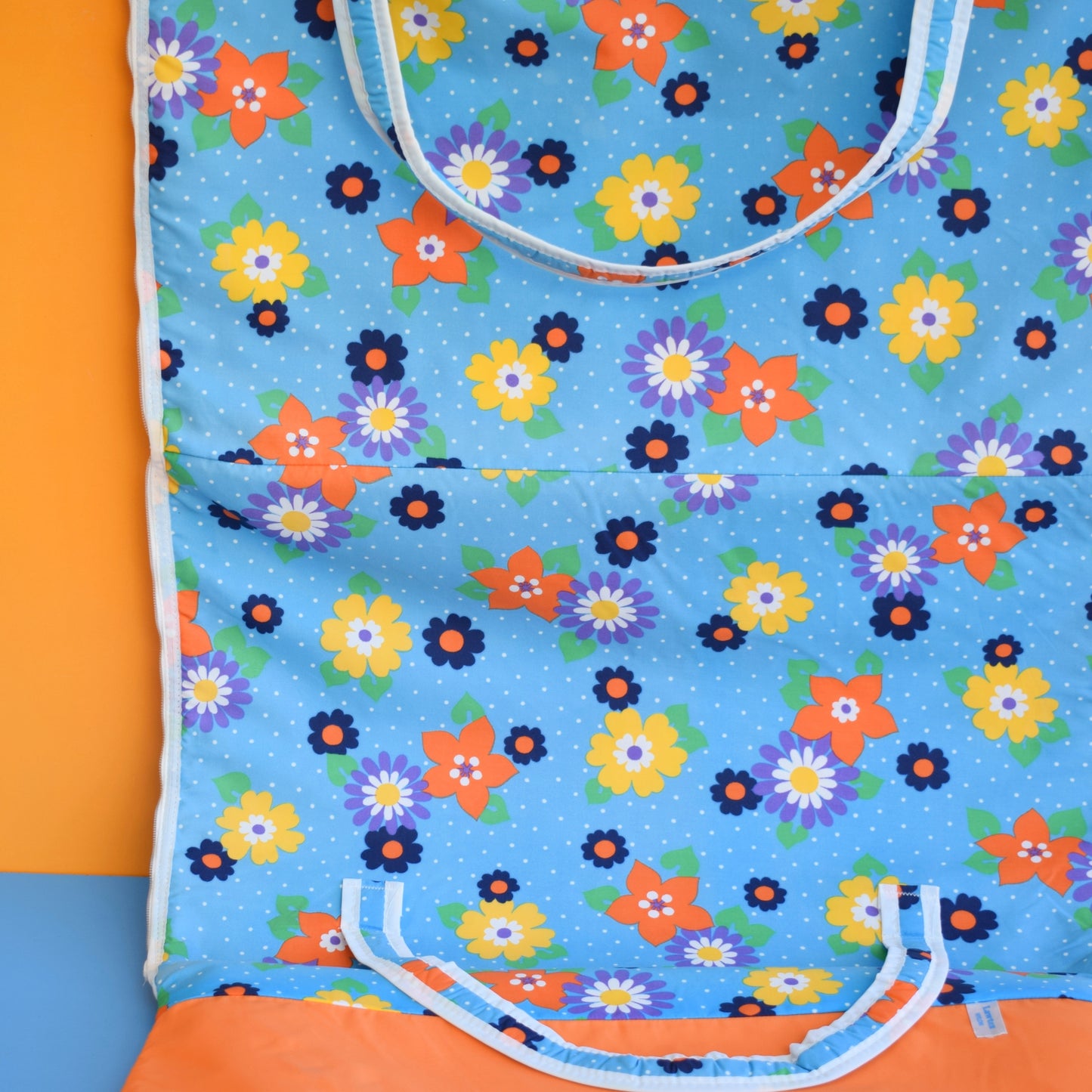 Vintage 1970s Padded Long Folding Cushion