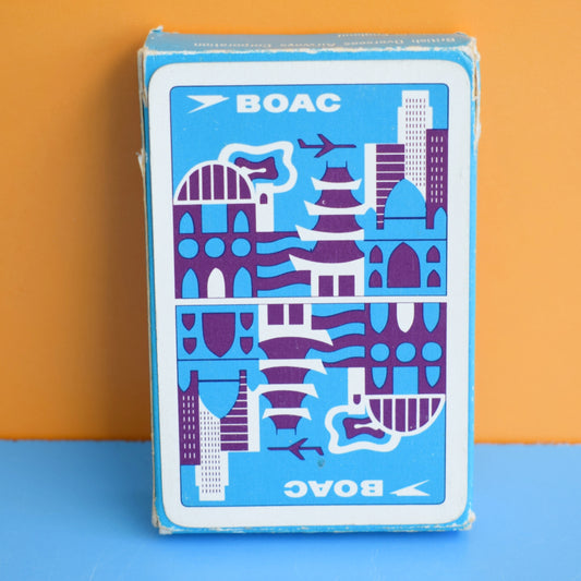 Vintage 1960s BOAC Playing Card Set by Pineapple Retro
