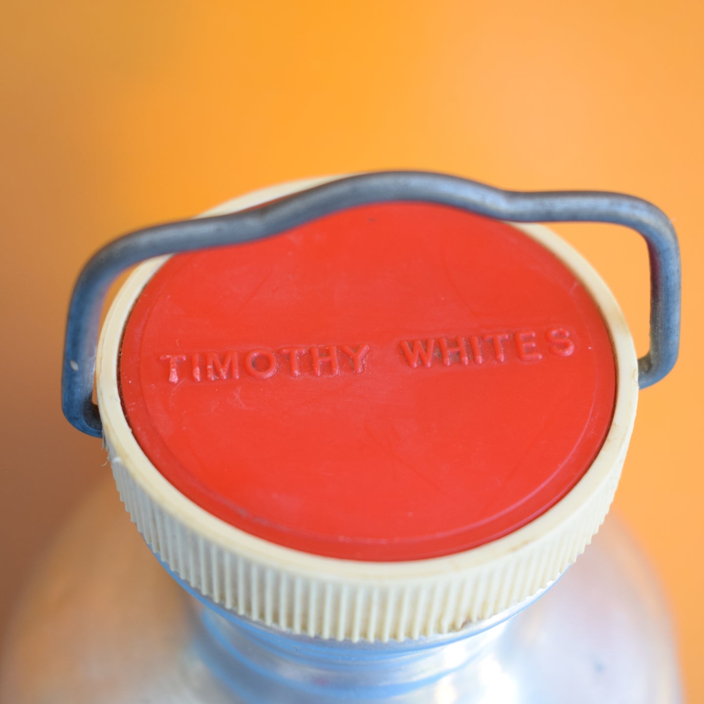 Vintage 1950s Ribbed Aluminium Flask- Timothy Whites