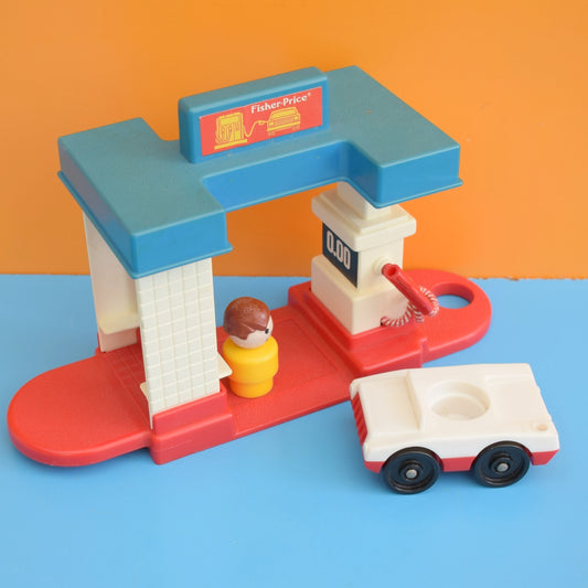 Vintage 1980s Fisher Price - Gas Station - Boxed by Pineapple Retro