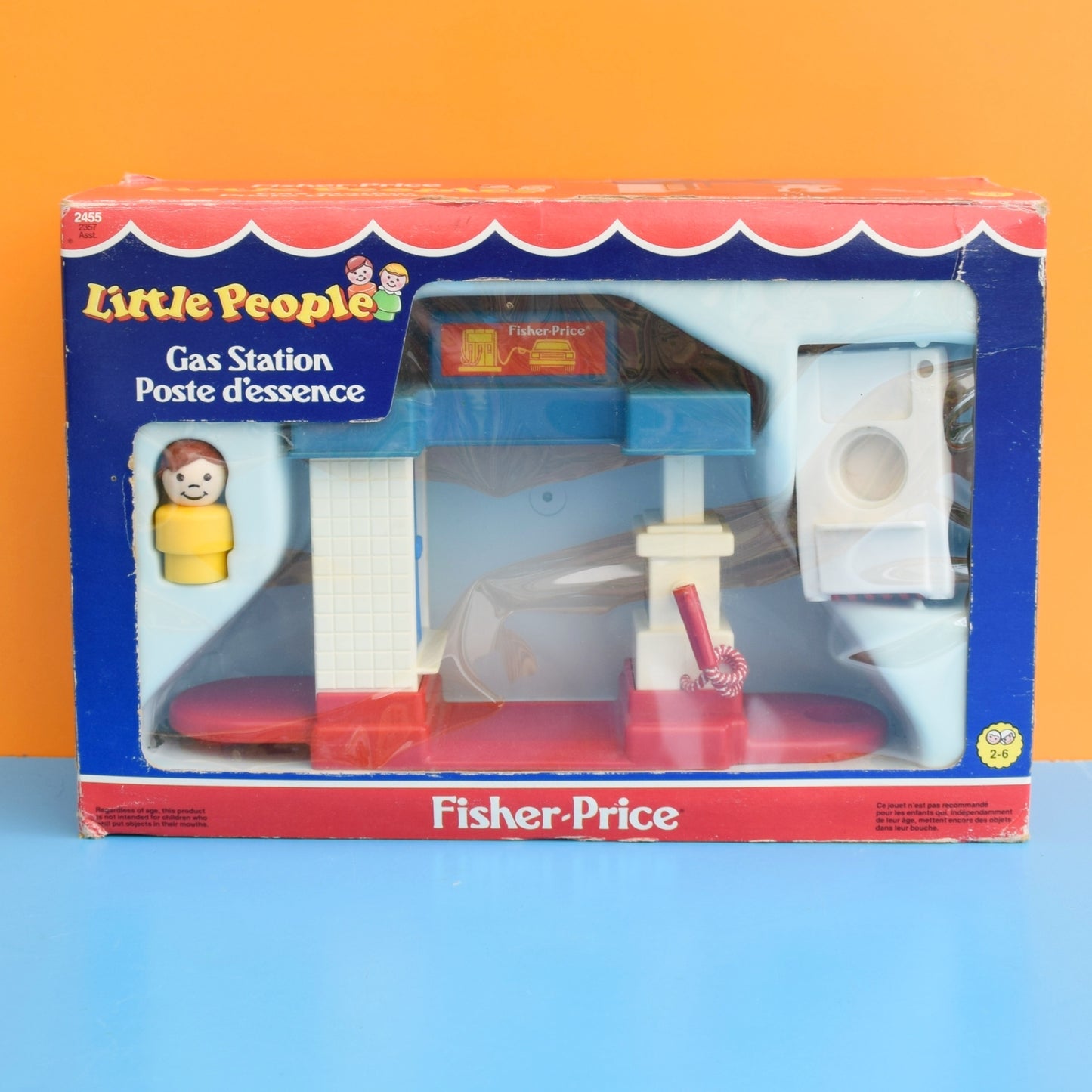 Vintage 1980s Fisher Price - Gas Station - Boxed